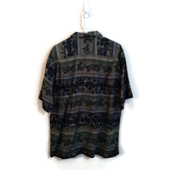 Tommy Bahama Relax Hawaiian All Over Print Casual Shirt Sz Medium 100% Silk - Picture 2 of 6
